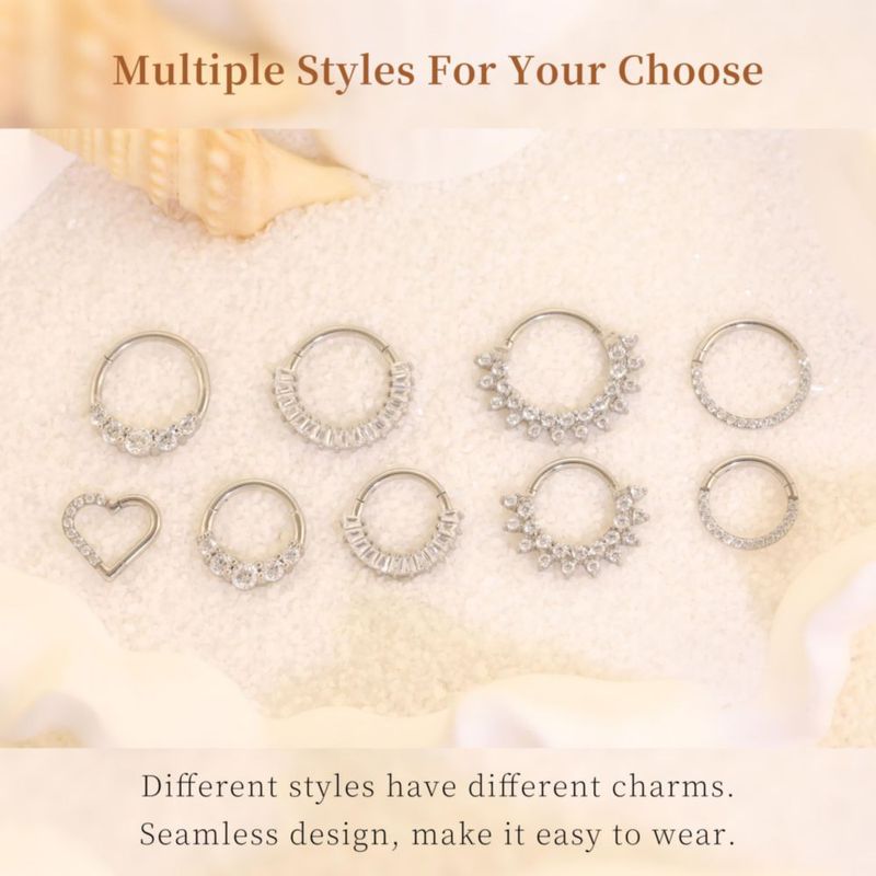 Pendiente ShineRose 8 mm/10 mm/12 mm CZ Plata/Oro