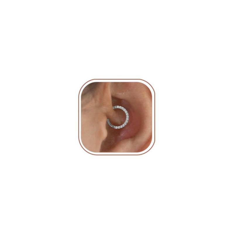 Pendiente ShineRose 8 mm/10 mm/12 mm CZ Plata/Oro