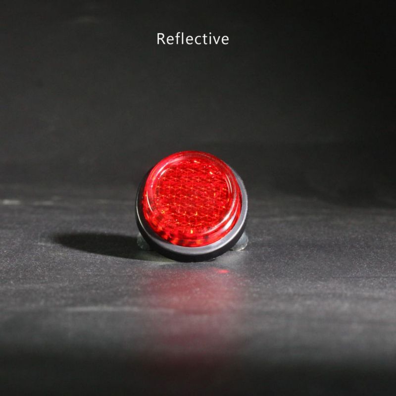 Reflector LordandLand rojo de 25 mm (paquete de 6)