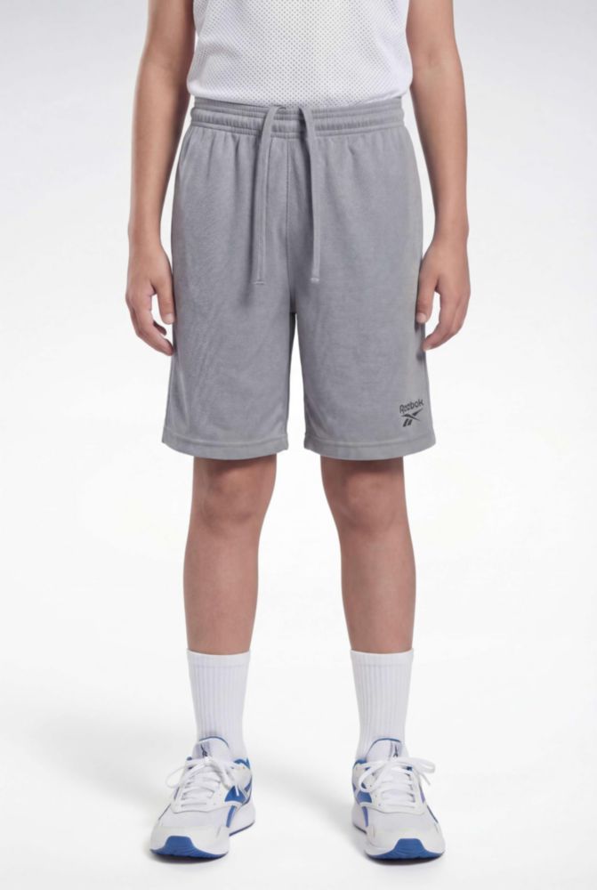 Shorts atléticos de malla para niños Reebok pack de 4 con bolsillo
