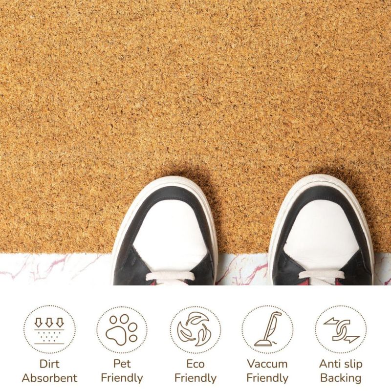 Felpudo Eco Living 43 × 26 cm paquete de 2 beige