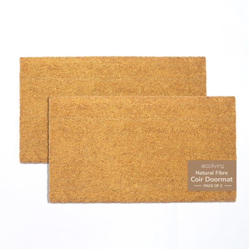 Felpudo Eco Living 43 × 26 cm paquete de 2 beige