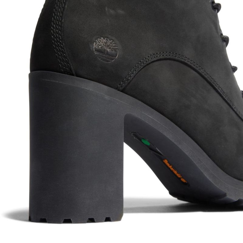 Bota Timberland Allington para mujer 15 cm con cordones negro nubuck