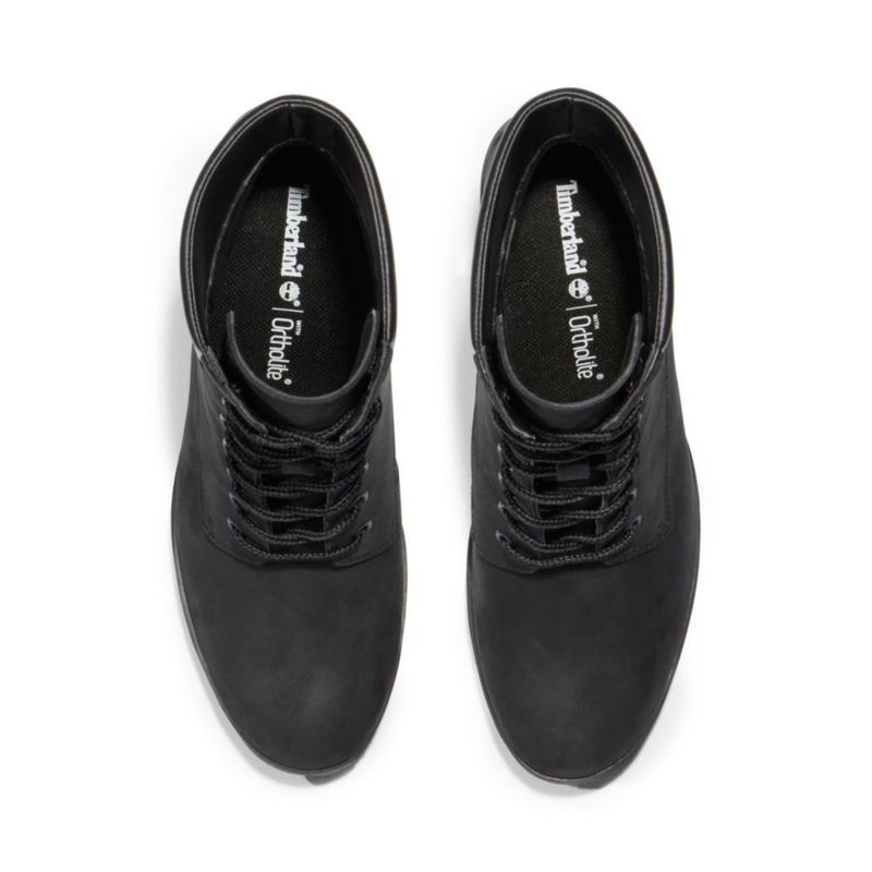 Bota Timberland Allington para mujer 15 cm con cordones negro nubuck