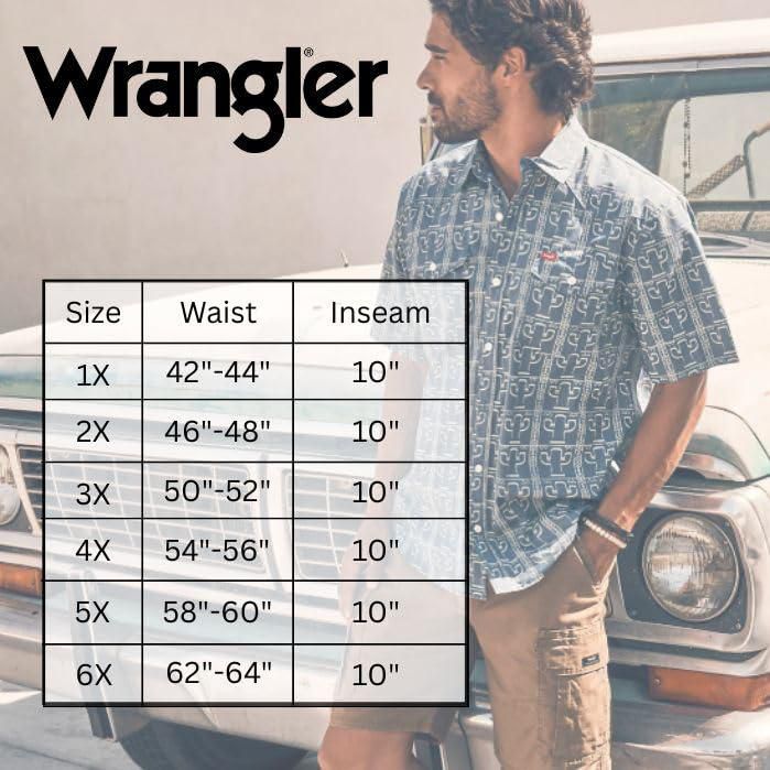 Pantalones Cargo Wrangler Stretch Twill para Hombres de Talla Grande y Alta