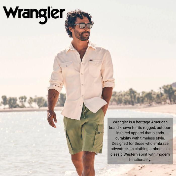 Pantalones Cargo Wrangler Stretch Twill para Hombres de Talla Grande y Alta