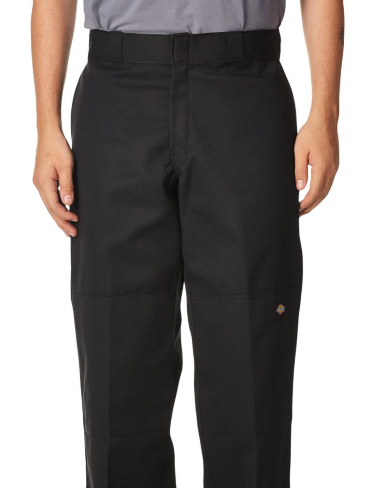 PANTALONES Dickies Big‑Tall 46W x 86L Negro Doble Rodilla