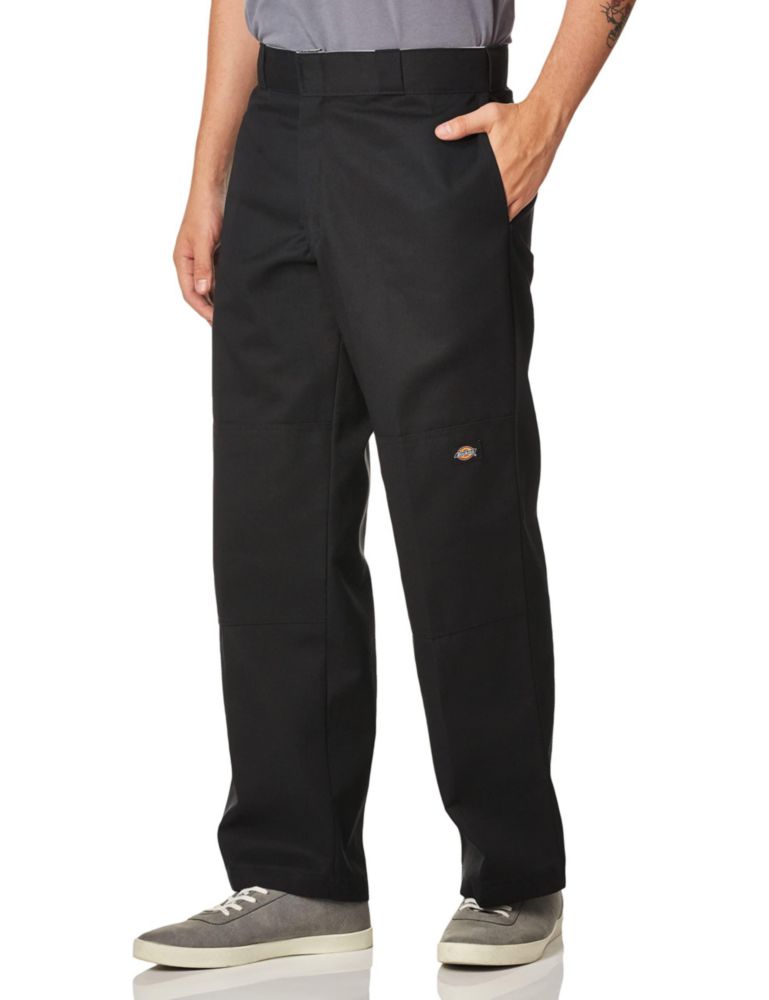 PANTALONES Dickies Big‑Tall 46W x 86L Negro Doble Rodilla