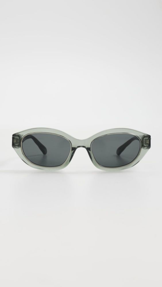 Gafas de sol Tory Burch Kira Sage transparente 5 cm