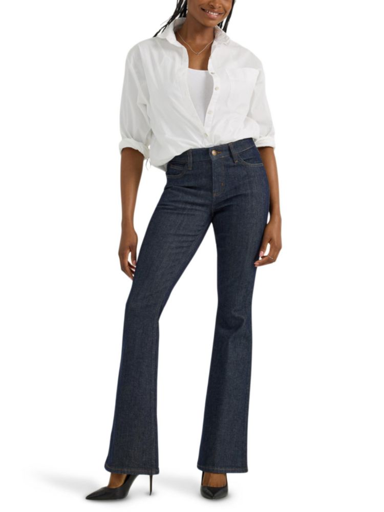 Jeans Flare Lee Indigo Warrior Talla 2