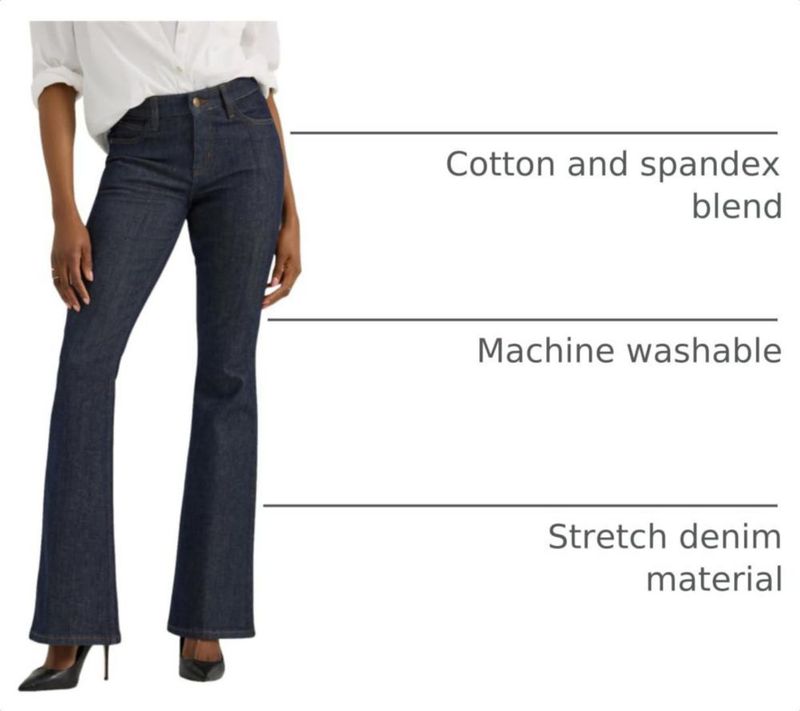 Jeans Flare Lee Indigo Warrior Talla 2