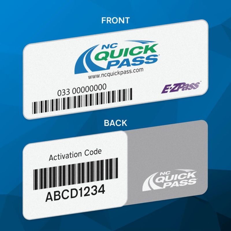 Pegatina TAGAAS NC Quick Pass para 19 estados (2 unidades)