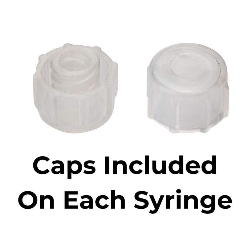 Jeringa BASIK de 3 mL paquete de 24 compatible EnFit con anillo de silicona