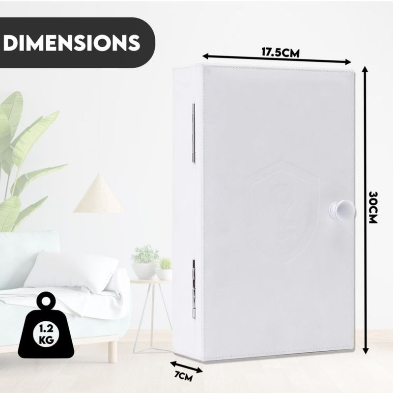 Caja Faraday CKEYRE para llaves de coche con montaje en pared - Blanco