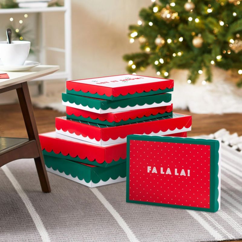 Cajas de regalo Hallmark 12 unidades surtidas rojo y verde