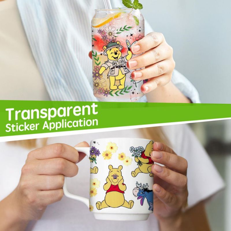 Cubre taza Garetheora 6 hojas – Calcomanías UV DTF de dibujos animados