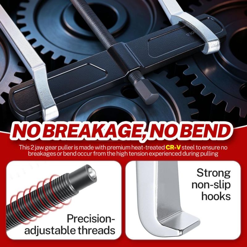 Extractor de engranajes BILITOOLS 8 cm de 2 mordazas