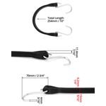 Cuerda elástica QWORK 25 cm paquete de 20 ganchos de goma