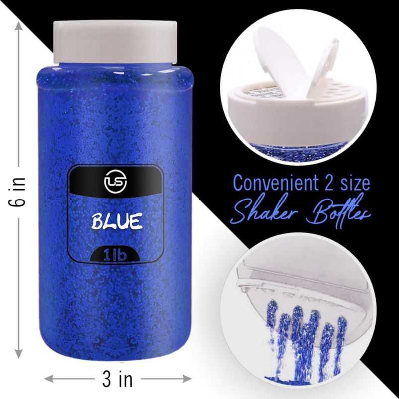Purpurina Ultimate Stationery 454 g azul de partículas finas