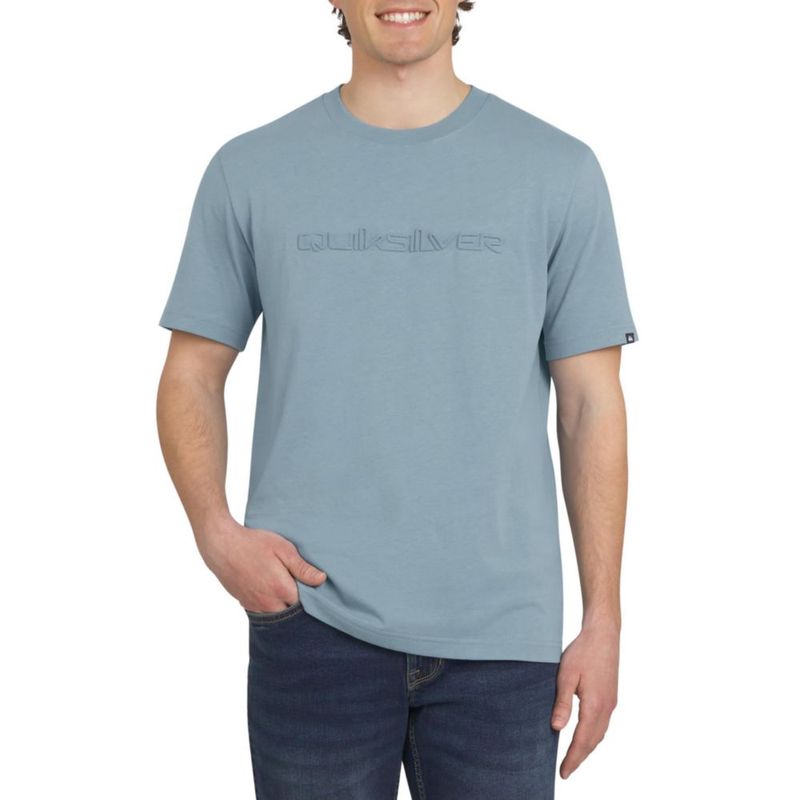Camiseta Quiksilver talla extra grande azul sombra de algodón