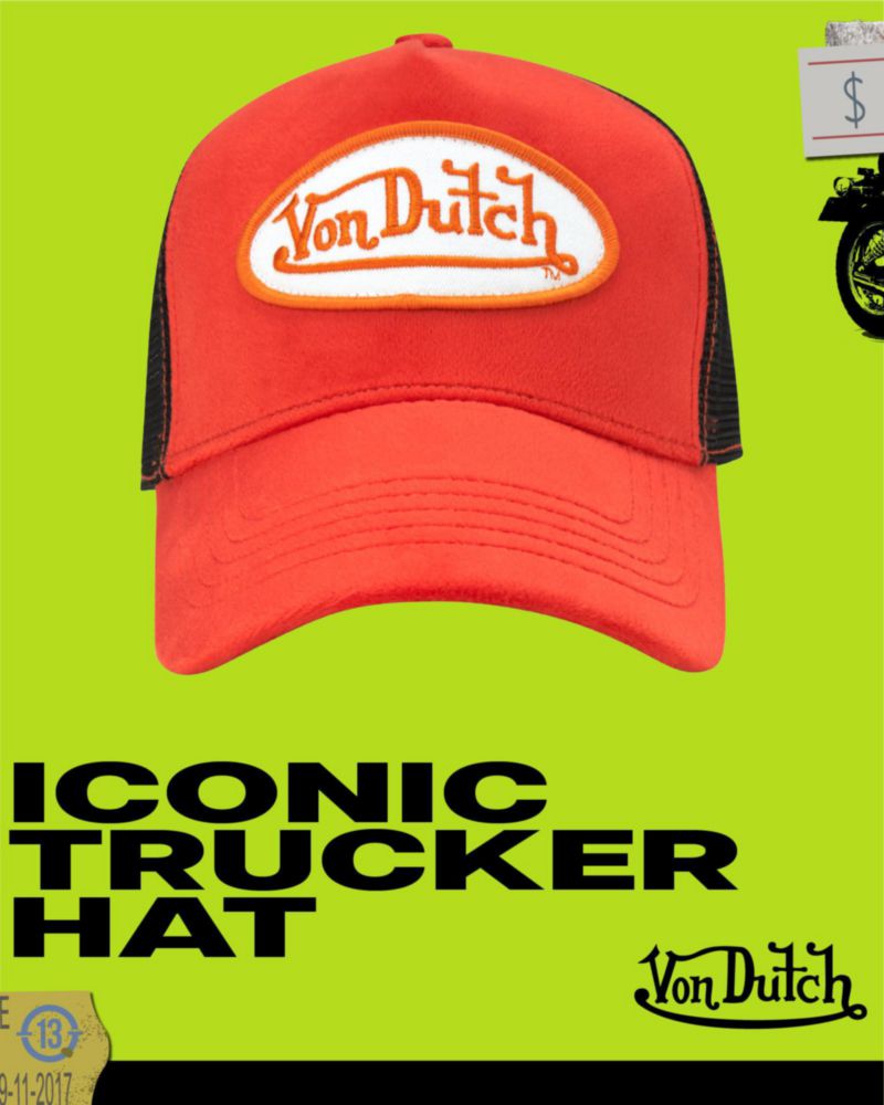Gorra tipo camionero Von Dutch de terciopelo snapback unisex
