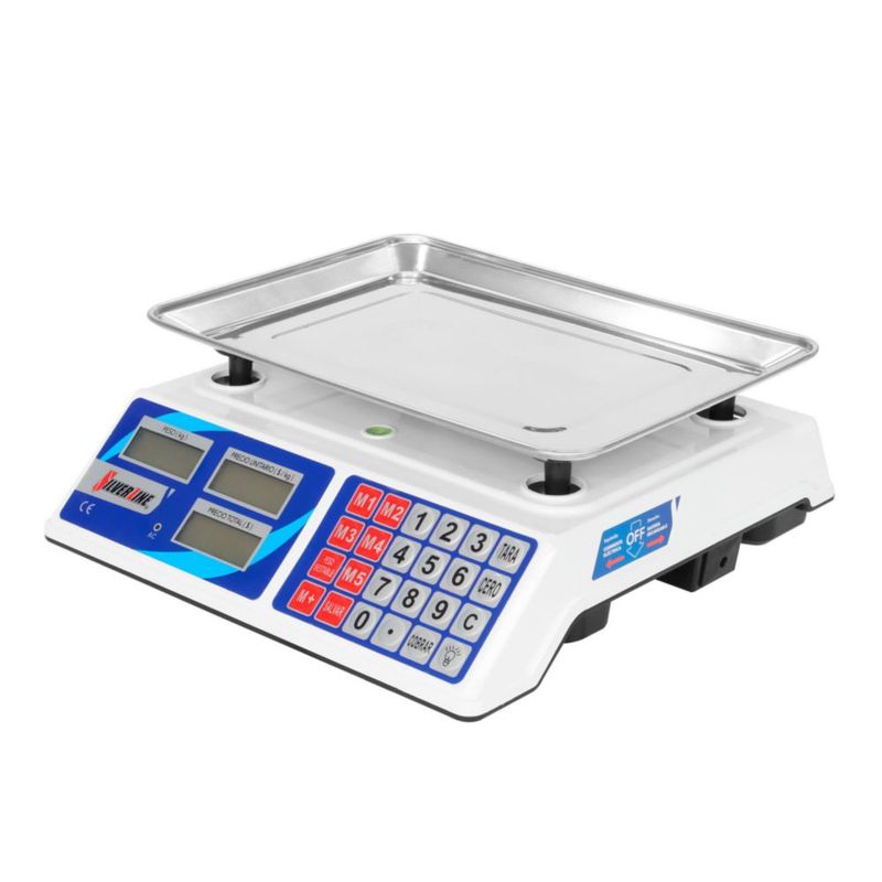 Báscula Digital Silverline de 40 kg con Doble Pantalla LED