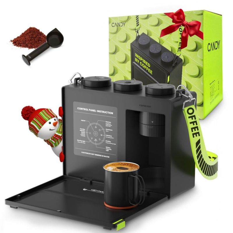 Cafetera Portátil CANDY 3 en 1 Recargable 60 Tazas