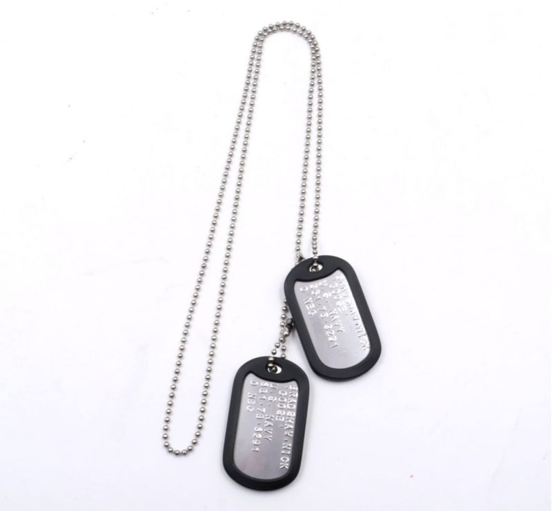 Placa de identificación Yippo Accessories 25 cm x 5 cm Acero inoxidable
