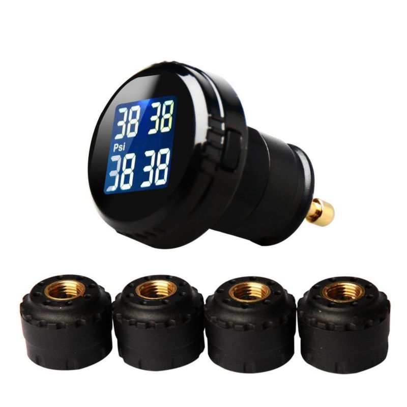 TPMS VESAFE inalámbrico de 4 neumáticos 0‑87 PSI impermeable