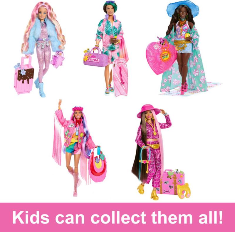 Muñeca moderna Barbie Extra Fly Ken con traje de playa y accesorios