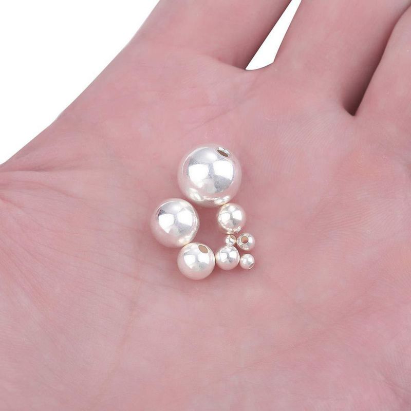 Cuentas de plata 925 Beadia 3 mm 50 piezas para joyería
