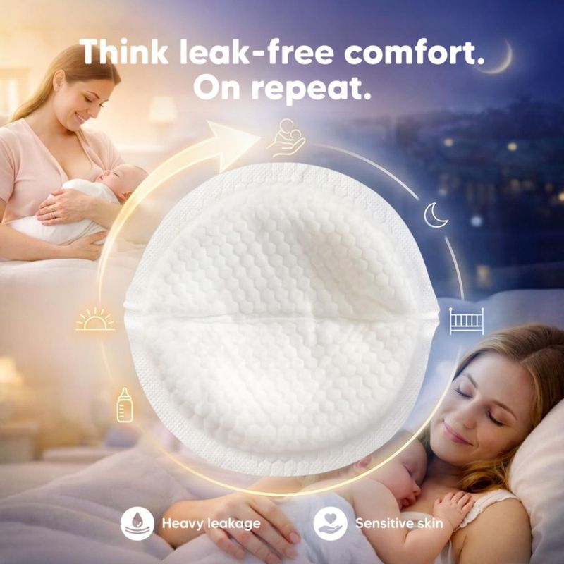 Almohadillas de lactancia desechables KeaBabies – 60 unidades
