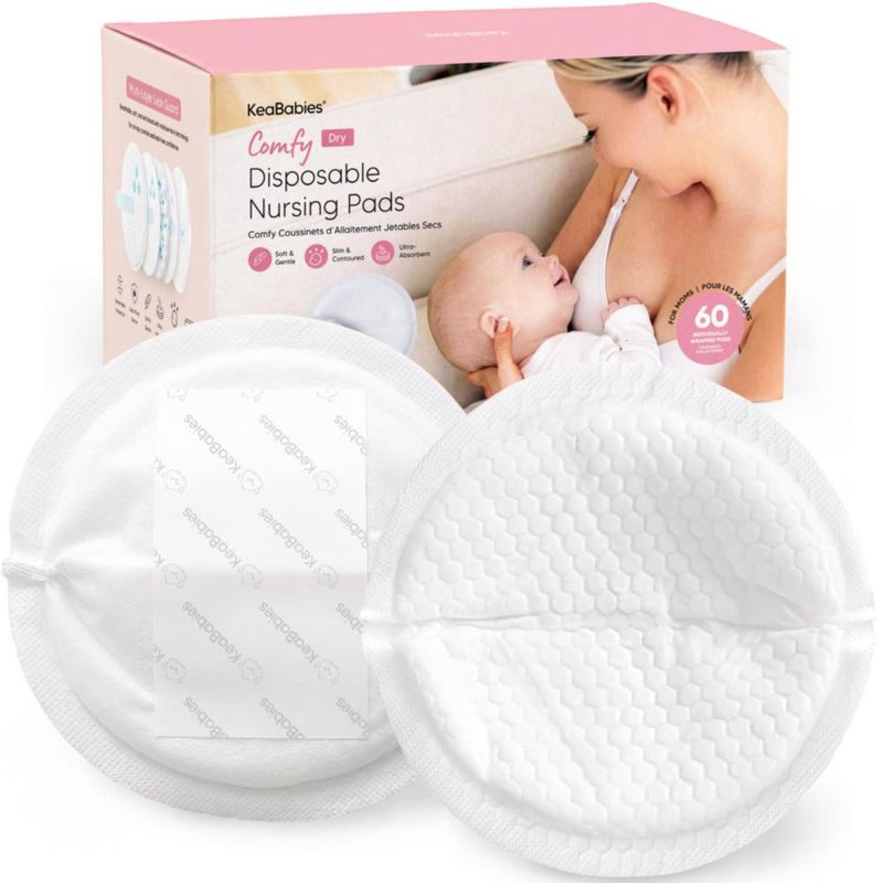 Almohadillas de lactancia desechables KeaBabies – 60 unidades