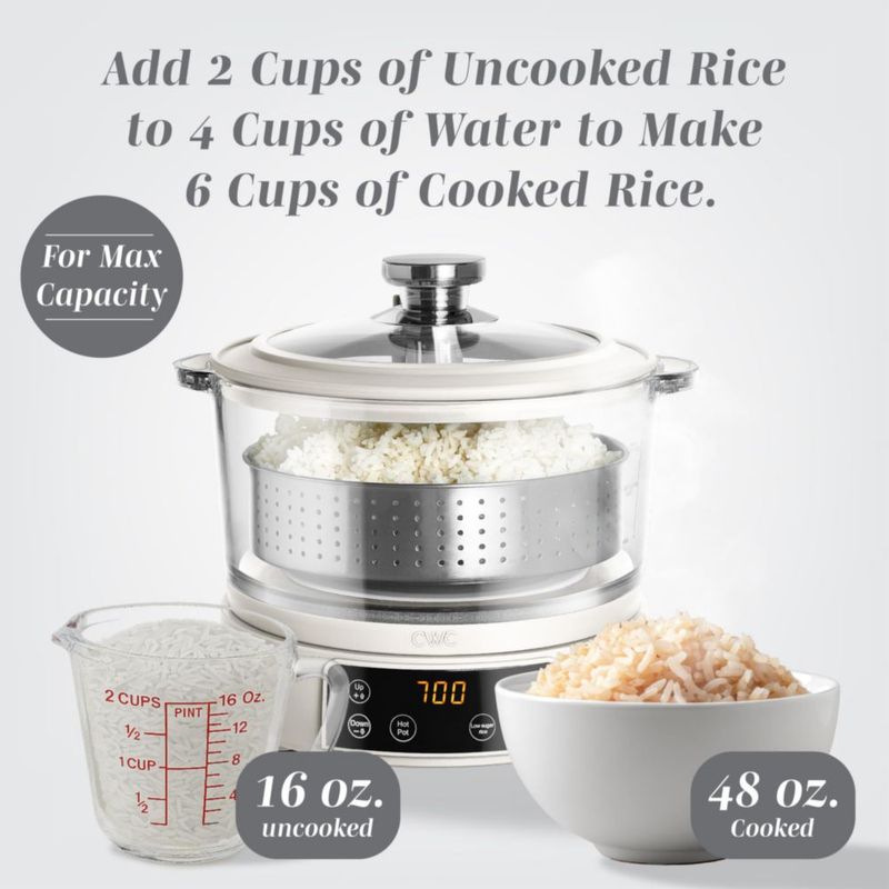 Arrocera COOK WITH COLOR 6 tazas color crema digital