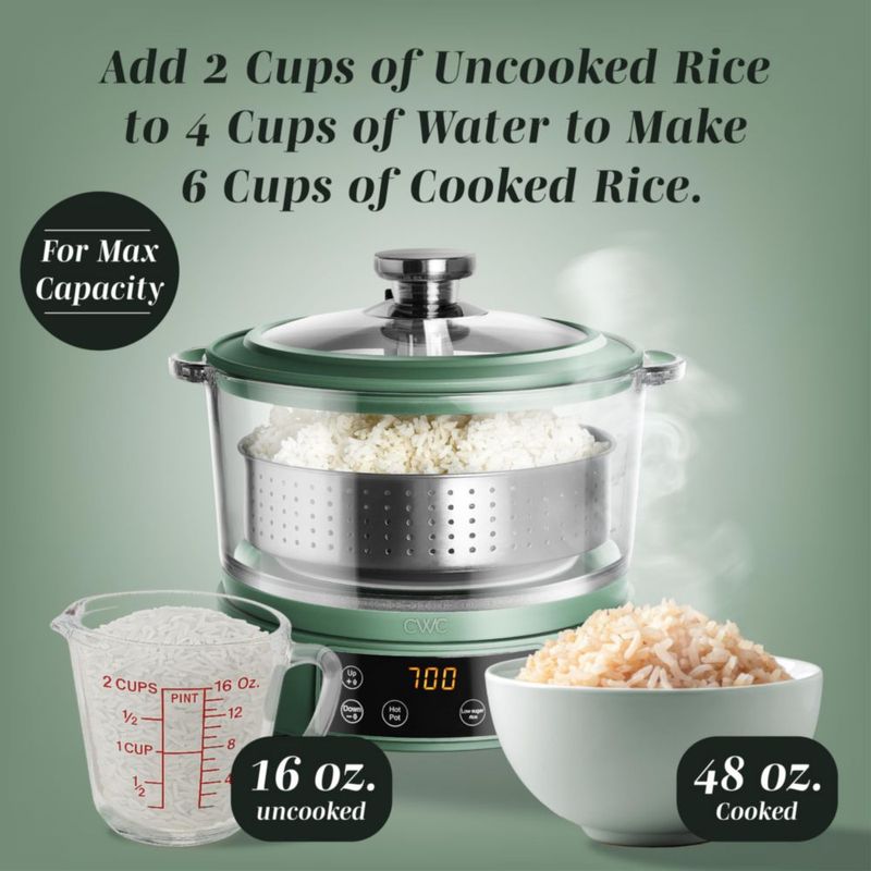 Arrocera digital COOK WITH COLOR de 3 L bajo en carbohidratos