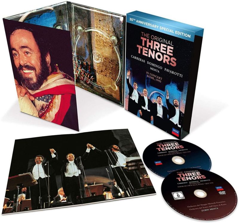 CD/DVD Verve Los Tres Tenores – 30.º Aniversario