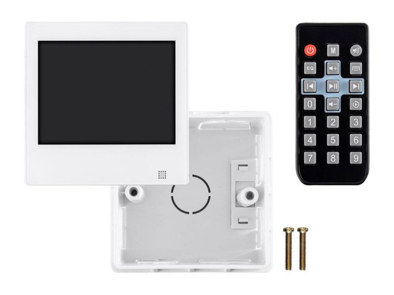 Amplificador Monoprice 40W Bluetooth con pantalla táctil FM