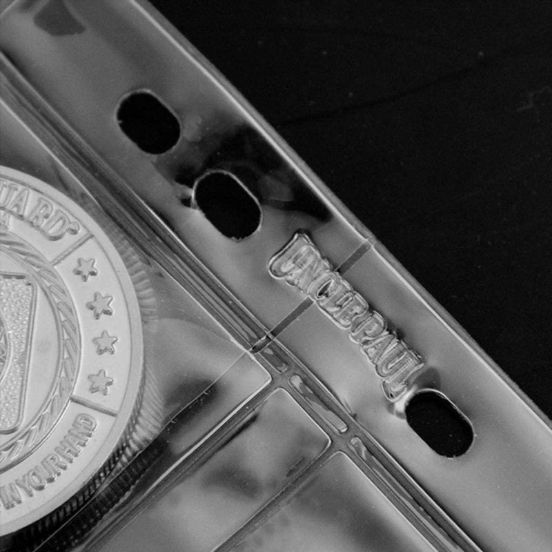 Páginas para monedas Uncle Paul 28 cm 10 hojas 44 × 48 mm