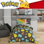 Juego de cama Franco Twin de 5 piezas reversible de Pokémon
