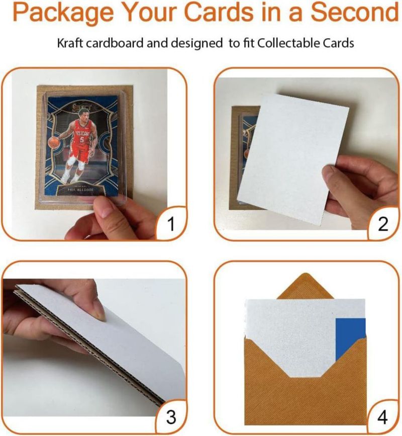 Hojas de cartón corrugado blancas ANSSDO 10 × 15 cm (paquete de 200)