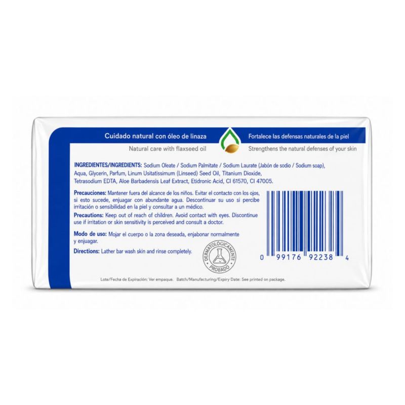 Barras de Jabón Corporal Genéricas - Pack de 3 (110 g) con Extracto de Aloe