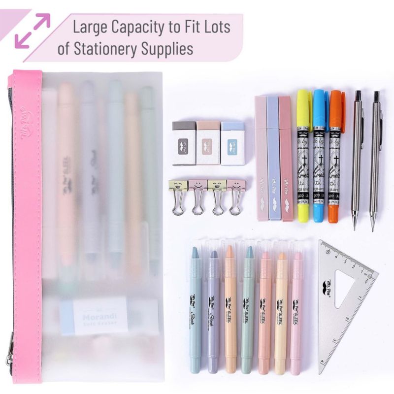 Estuche para lápices Mr. Pen 22 × 11 cm Pack de 3 material TPU