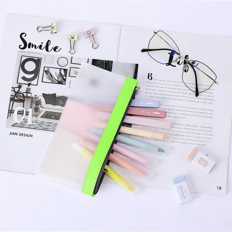 Estuche para lápices Mr. Pen 22 × 11 cm Pack de 3 material TPU