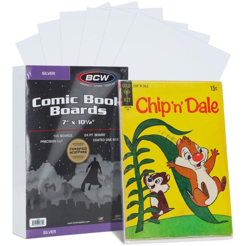 Tablero de Respaldo para Cómics BCW 18x26 cm 24 pt 100 unidades