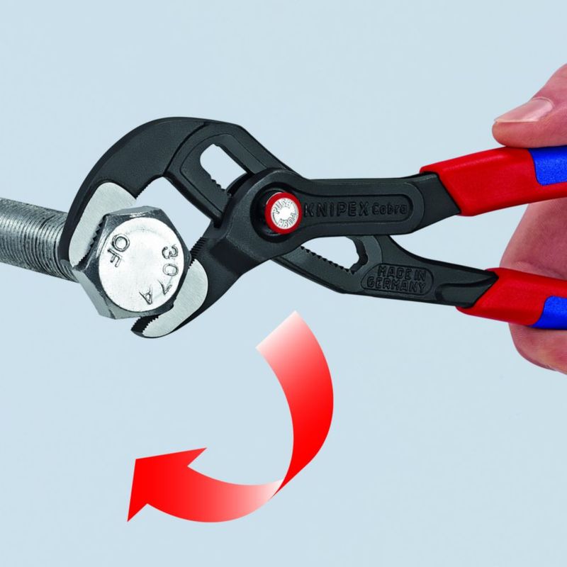 Alicates KNIPEX 25 cm Cobra® QuickSet 50 mm de capacidad