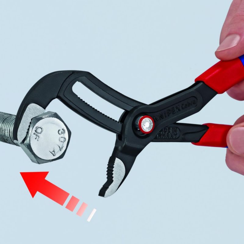 Alicates KNIPEX 25 cm Cobra® QuickSet 50 mm de capacidad