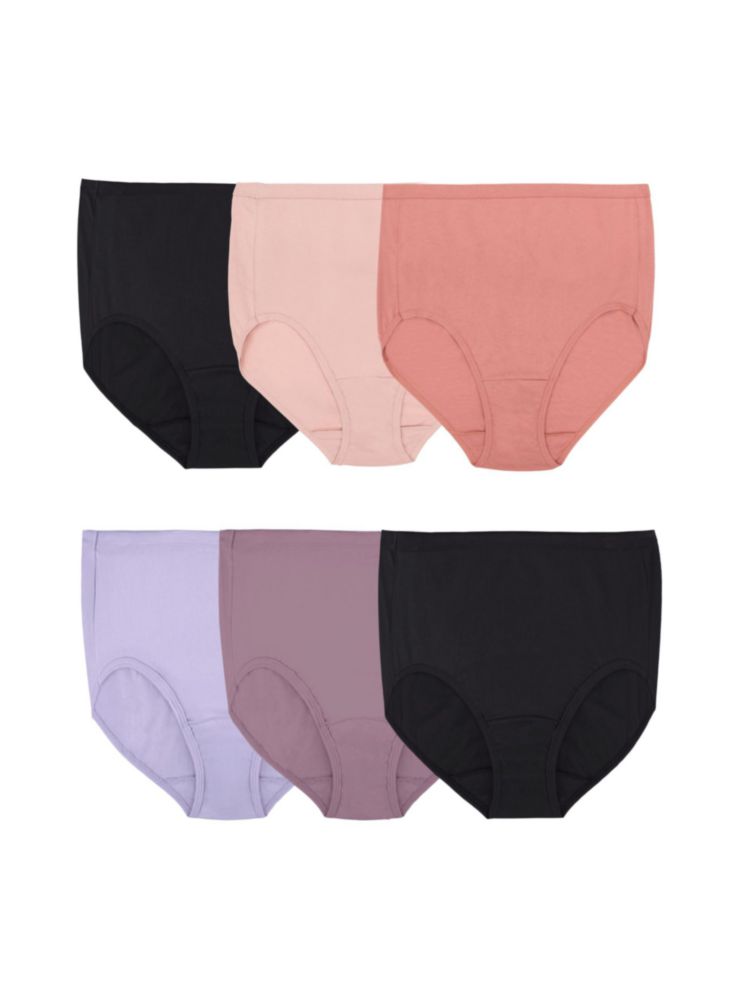 Pack de 6 bragas Fruit of the Loom surtidas