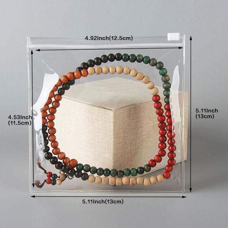 Bolsas de Almacenamiento HSLFUAI 50 uds 13 × 13 cm con Cierre de Cremallera