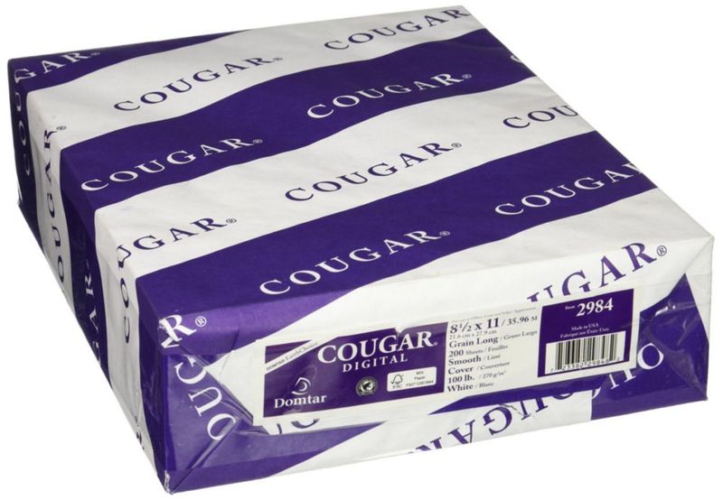 Papel de Copia COUGAR 21 cm × 28 cm 200 Hojas