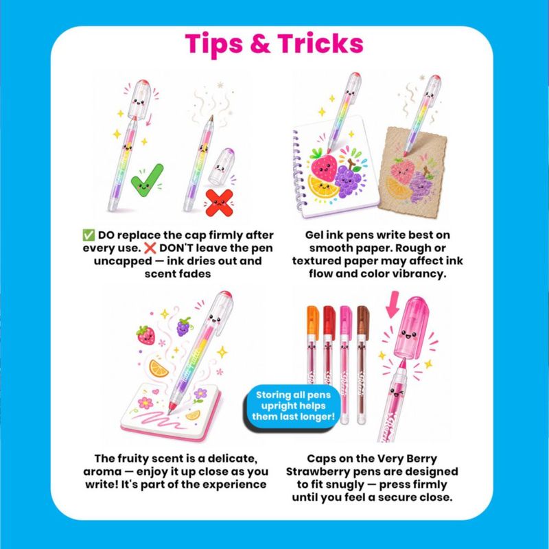 Bolígrafos de Gel Ooly Mini Doodlers Aromáticos (Pack de 20)